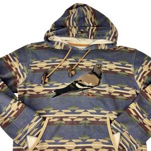 Staple Pigeon Rugged Outdoors Mens Southwestern Geometric Star Hoodie Blue Med